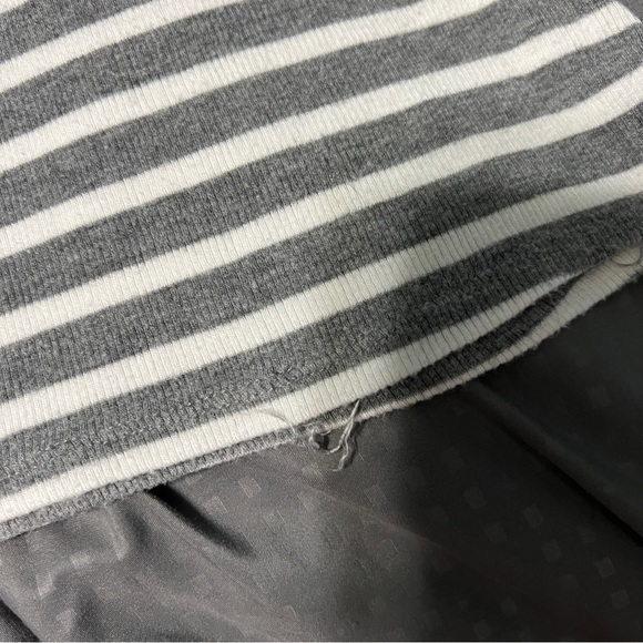 BCBG max azria gray white striped tank long length size small - Picture 6 of 8